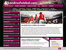 Tablet Screenshot of londresfutebol.com